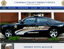 Tablet Screenshot of cherokeecountysheriff.net